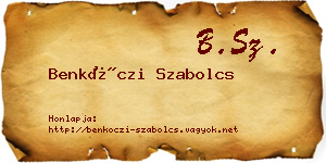 Benkóczi Szabolcs névjegykártya